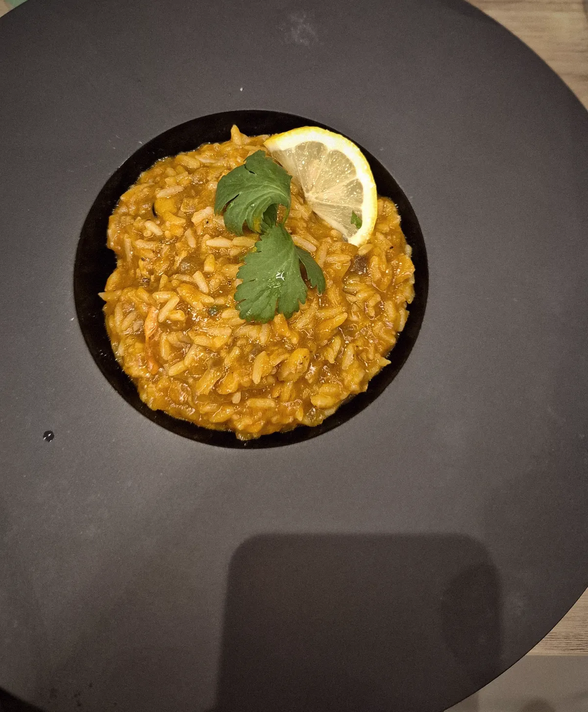 Arroz con Mariscos. Arroz meloso con mariscos al estilo peruano.